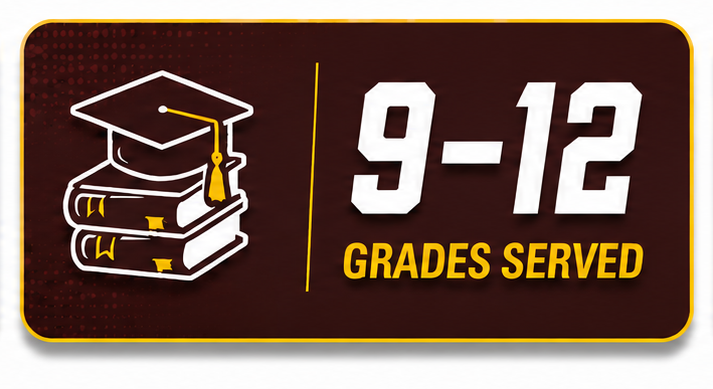 Grades served 9-12
