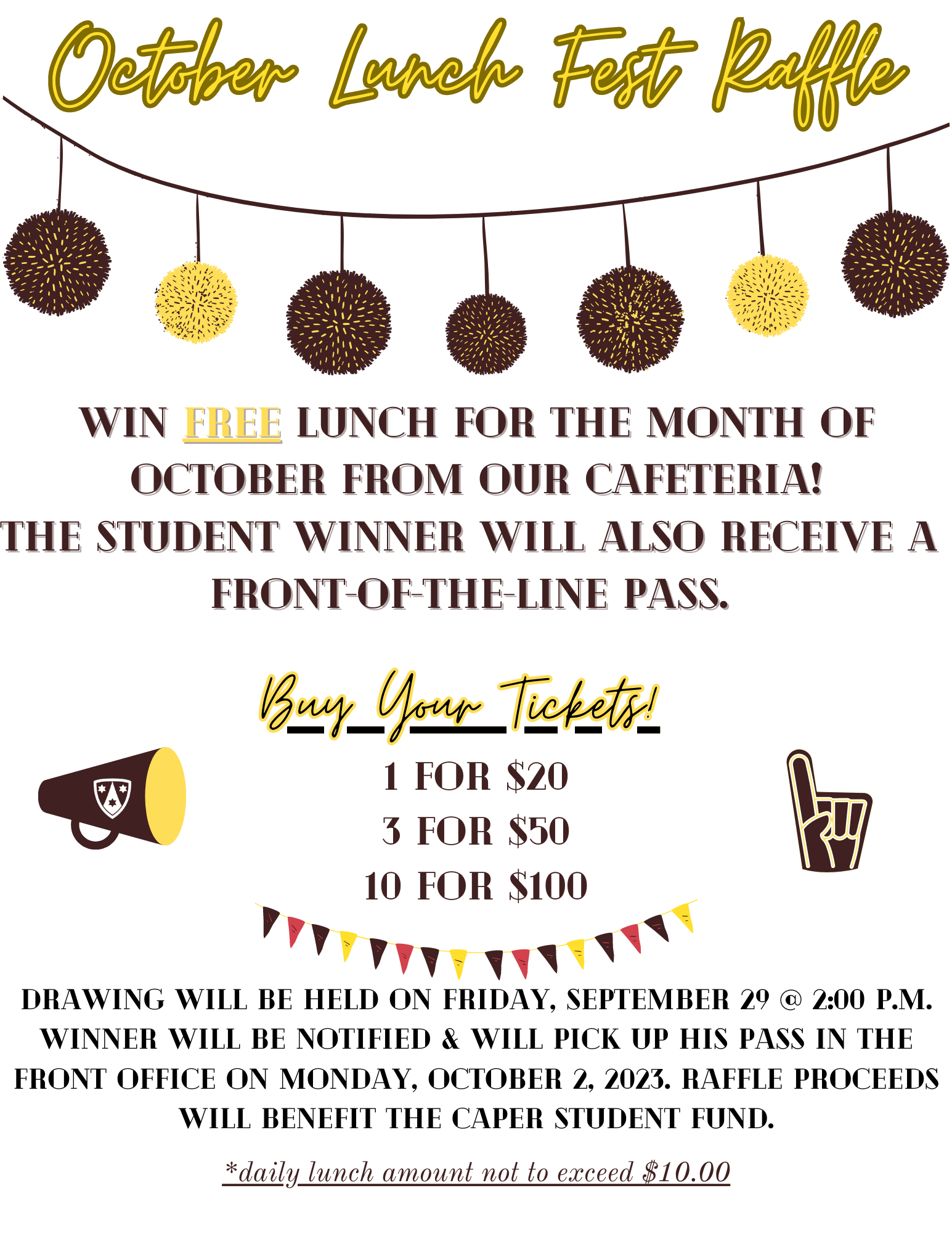 October Lunch Fest Raffle